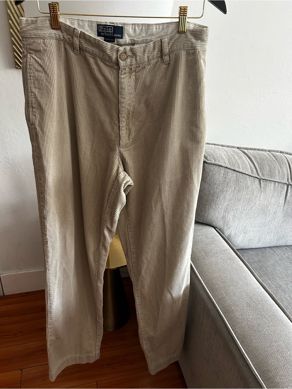 Vintage Polo Ralph Lauren Corduroy Pants Men’s Size 34/34 Beige